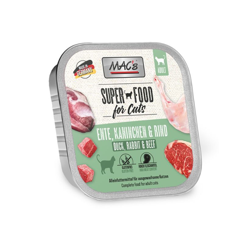 MAC's Tarrina Pato, Conejo y Ternera 100g