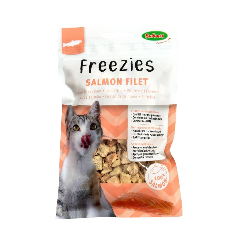 Trocitos de Salmón Liofilizado 30g
