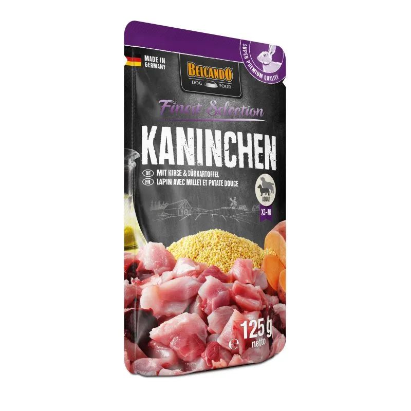 belcando sobre conejo con mijo y boniato perros 125g