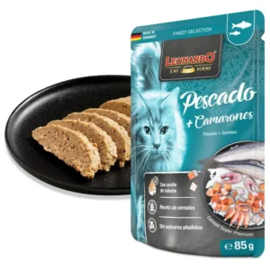 leonardo pescado y gambas finest 85g textura
