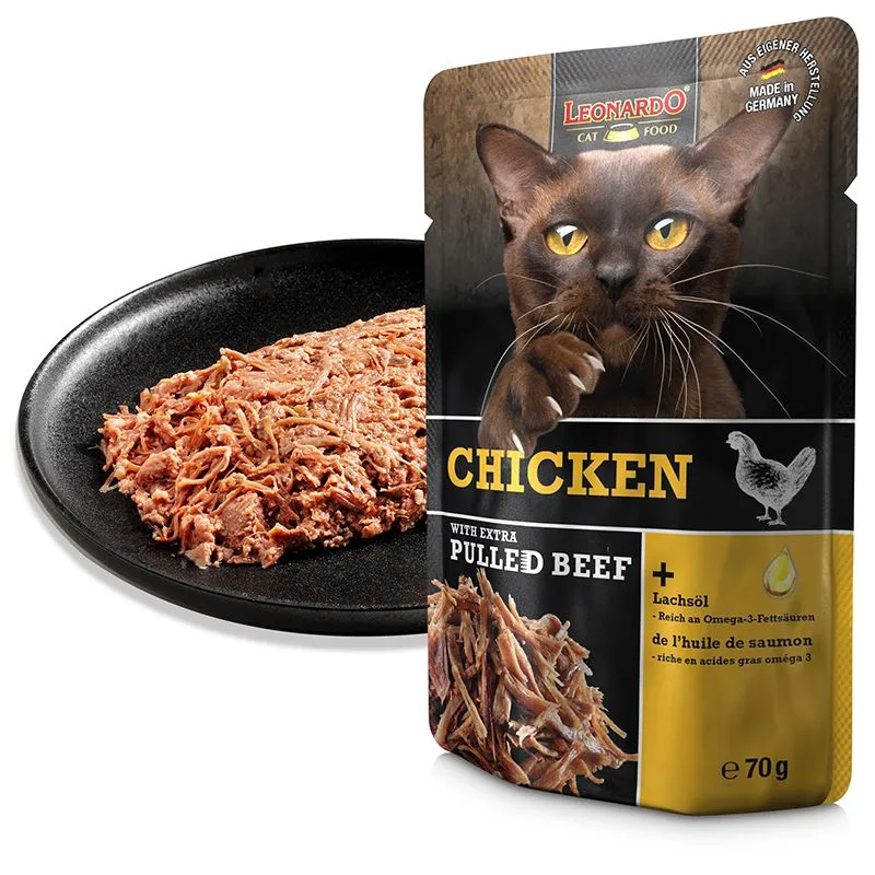 leonardo pollo + pulled beef 70g textura