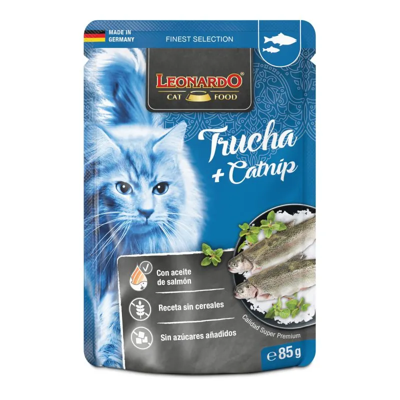 leonardo trucha y catnip finest 85g