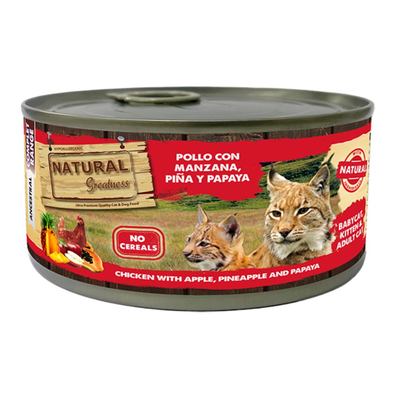 natural greatness lata kitten pollo 185g natural greatness lata kitten pollo 185g