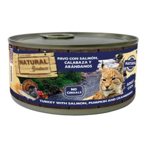 natural greatness lata pavo y salmón 185g