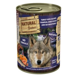 ng lata perros pavo y salmón 400g