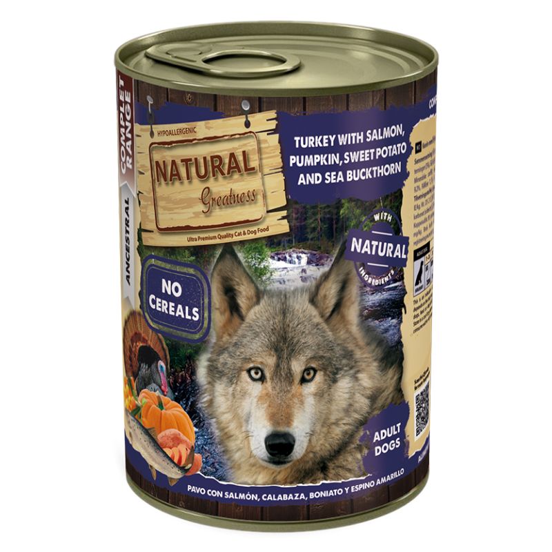 ng lata perros pavo y salmón 400g