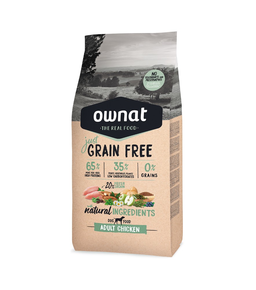 ownat just grain free adult chicken dog