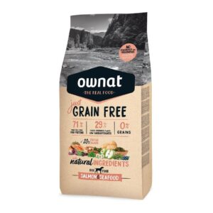 ownat just grain free salmon y marisco perros