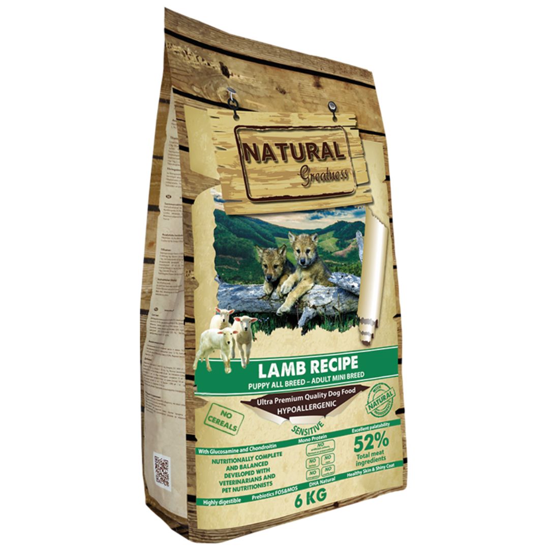 pienso perro natural greatness cordero mini