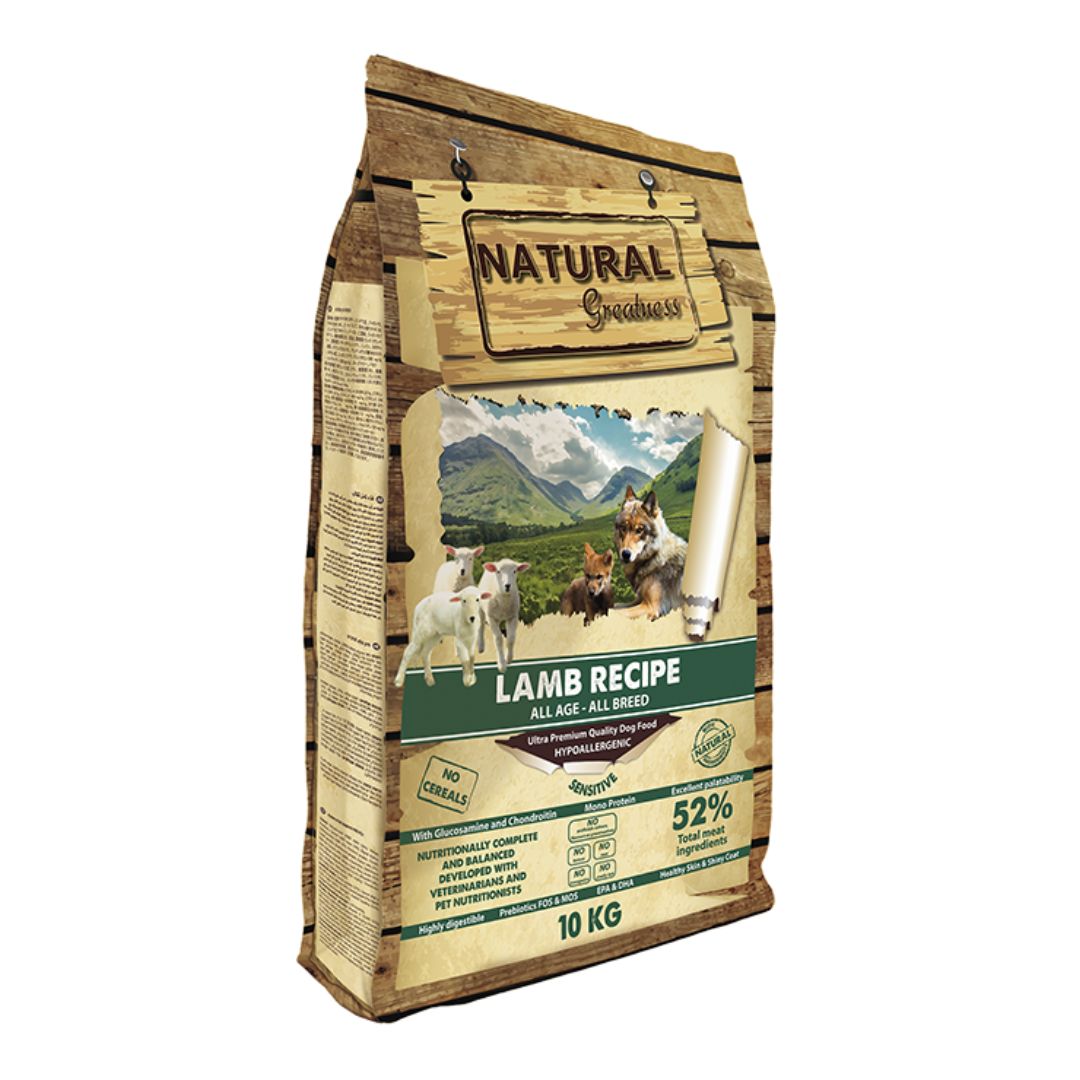 pienso perro natural greatness cordero