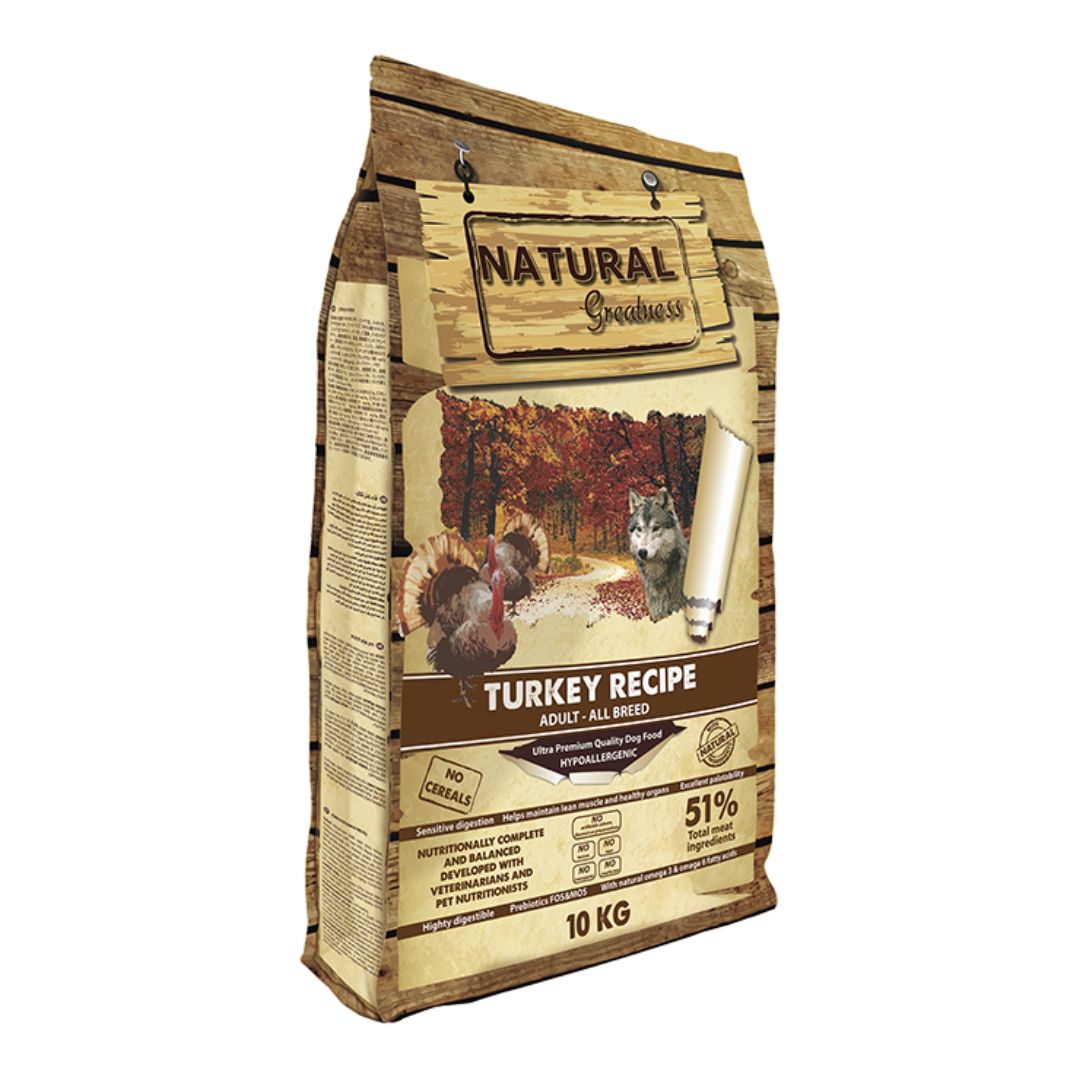pienso perro natural greatness pavo