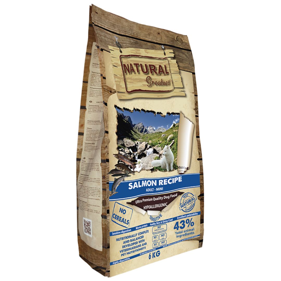 pienso perro natural greatness salmon mini
