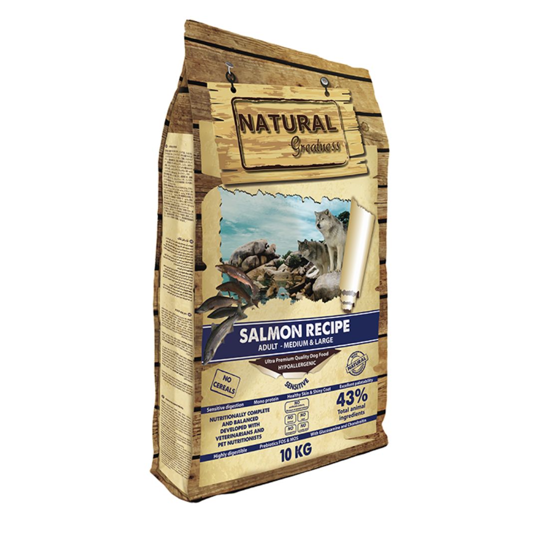 pienso perro natural greatness salmon